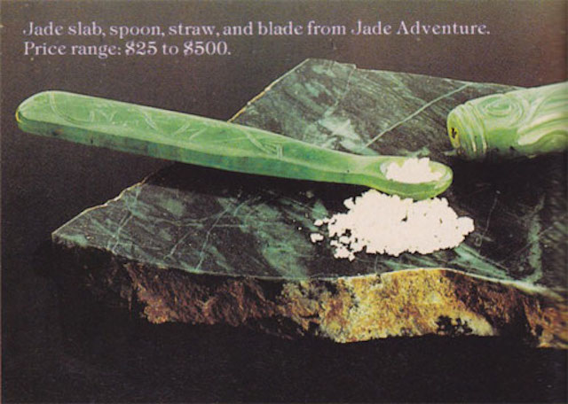 Jade tálca, kanál, szívószál és penge, a Jade Adventure-től 