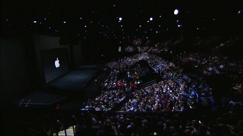 Apple keynote - tömeg