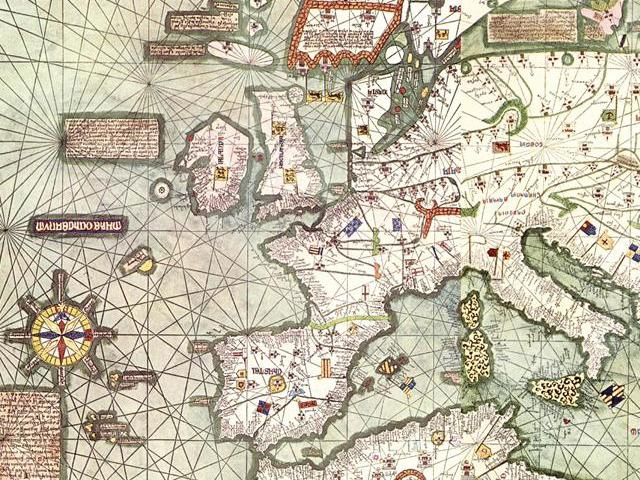 Az 1375-ös Katalán Atlasz egyik térképének részlete
