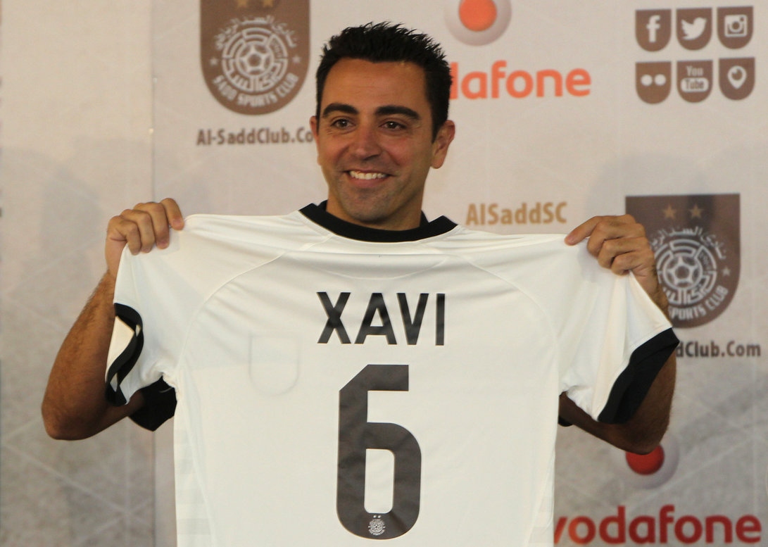 Xavi júniusi bemutatkozása katari klubjánál / Europress