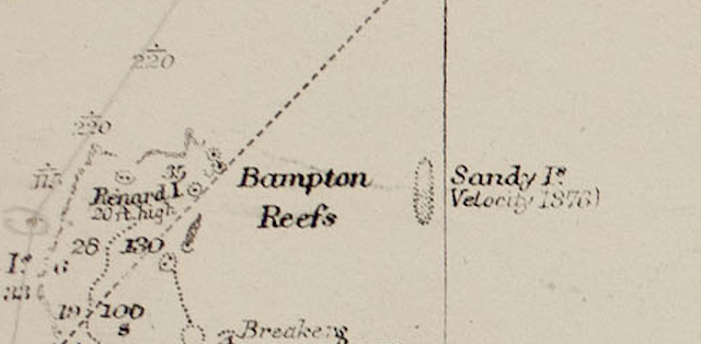 Sandy_Island_on_1908_chart_-_cropped