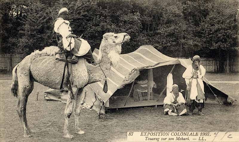 Tuaregek az 1907-es, párizsi gyarmati kiállításon