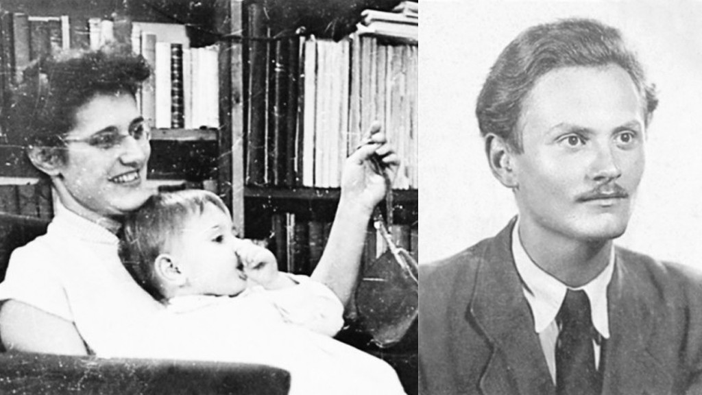 Felesége Zsuzsa és első gyermekk Dani. Göncz Árpád 1943-44 körül. A börtön hat éve alatt ez a fénykép jelentette a gyerekeknek az édesapát. Fotó: gonczarpad.hu