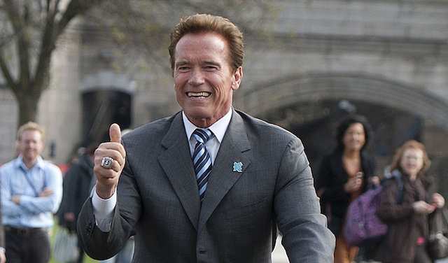 Hollywood star Arnold Schwarzenegger rid