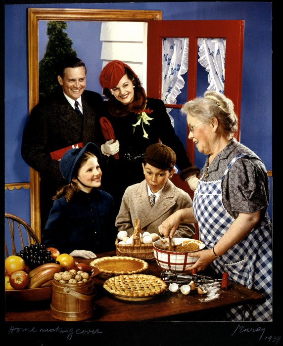 McCall's Magazine Cover, family arriving in kitchen for the holidays