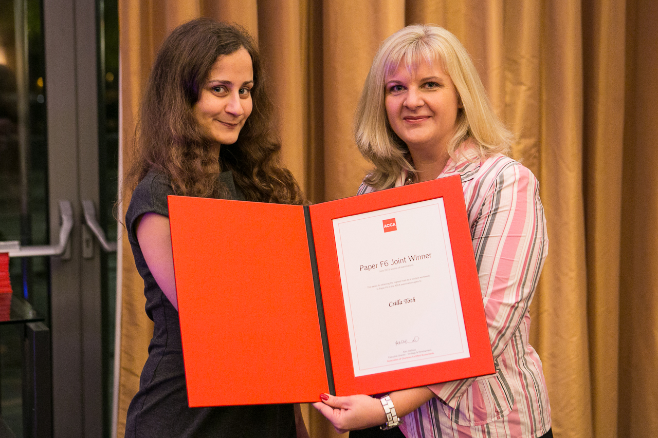 Tóth Csilla ACCA Global Prize Winner