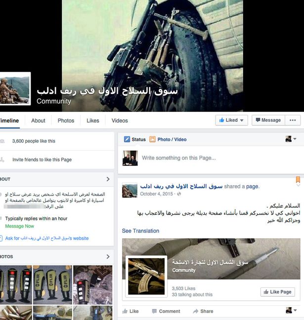 facebook fegyver arab