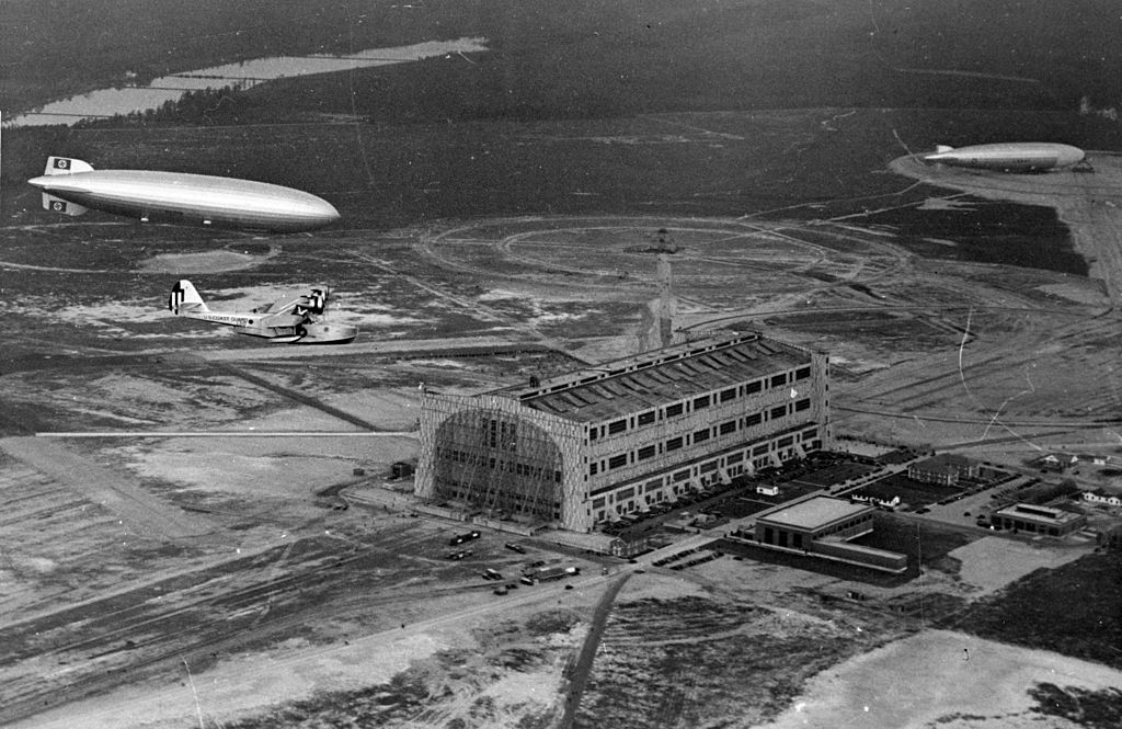 Érkezés a lakehursti repülőtérre 1936-ban (Forrás: Wikipedia)