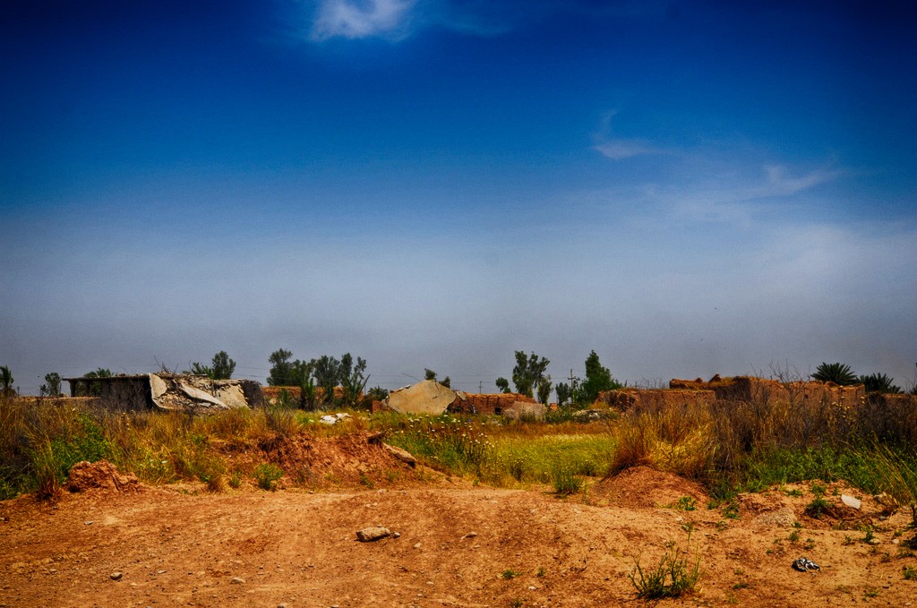 Kelb Mohammed falu - ami maradt belőle. Fotó: JS