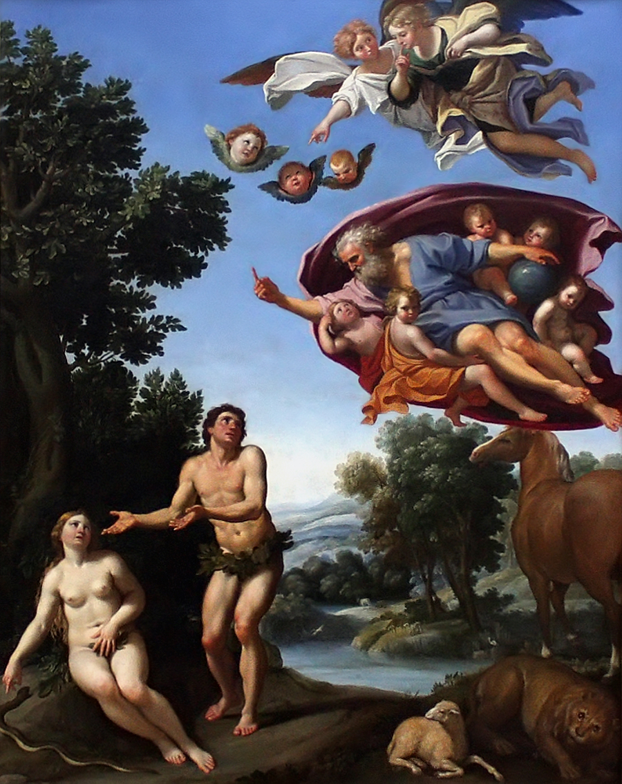 Domenichino festményén a mozdulatokban, arckifejezésekben ott a lényeg (Wikipedia)
