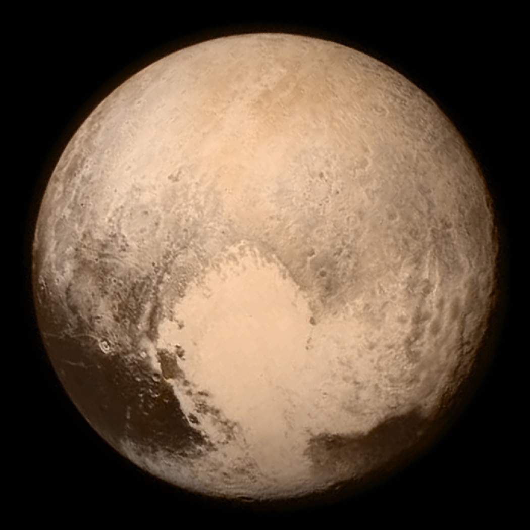 A New Horizons 2015. július 13-ai felvétele a Plutóról Fotó: NASA