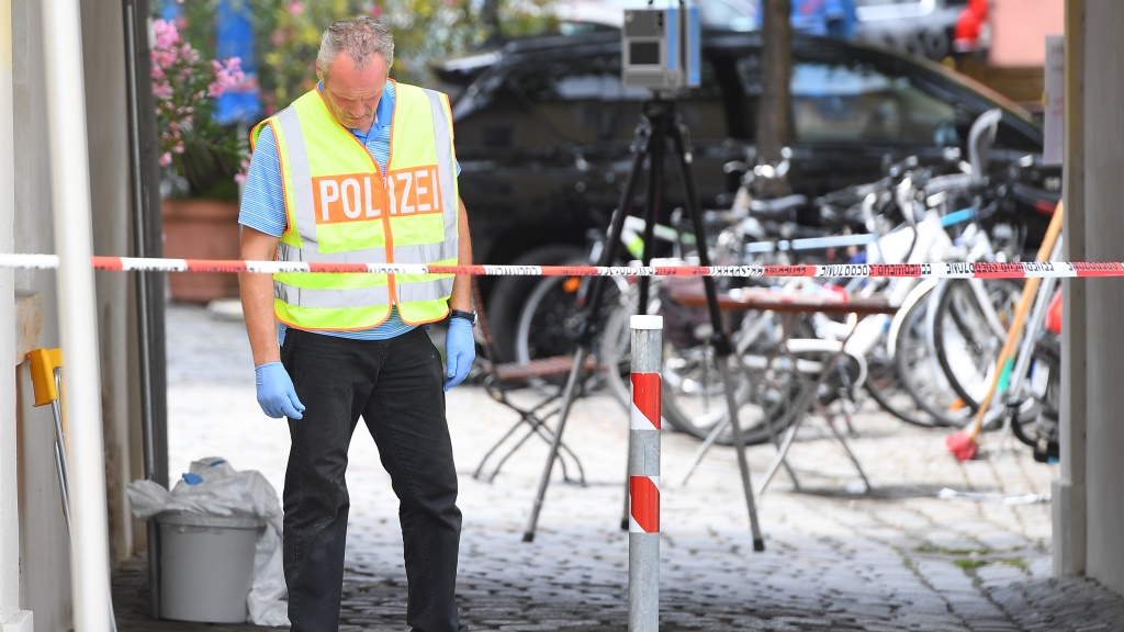 Az ansbachi robbantás helyszíne Fotó: Europress