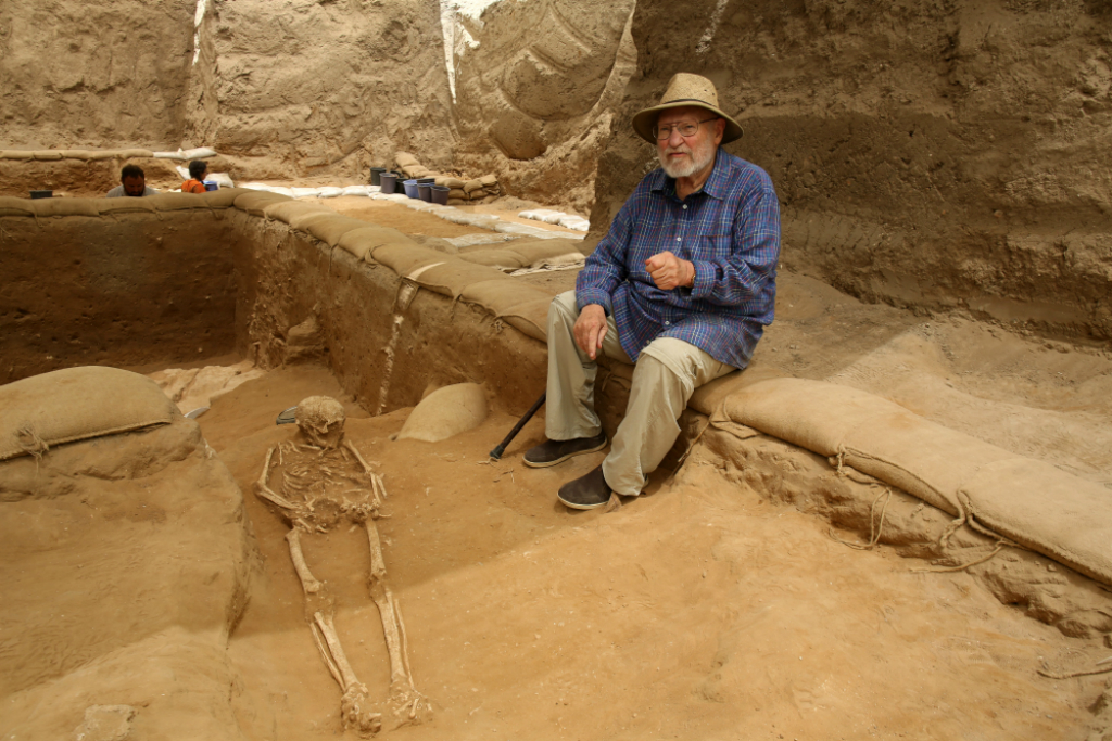 Lawrence Stager professzor az ásatáson (Fotó: Europress)