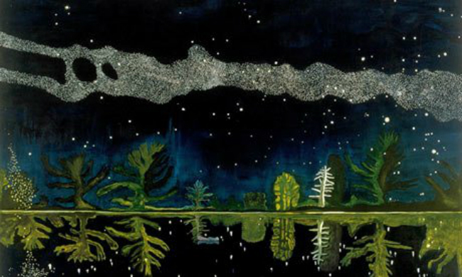 Peter Doig Tejút ímű festménye