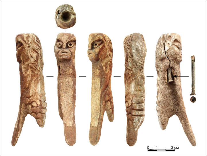 Fura arcú, négyezer éves szobrot talált egy szibériai horgász 1