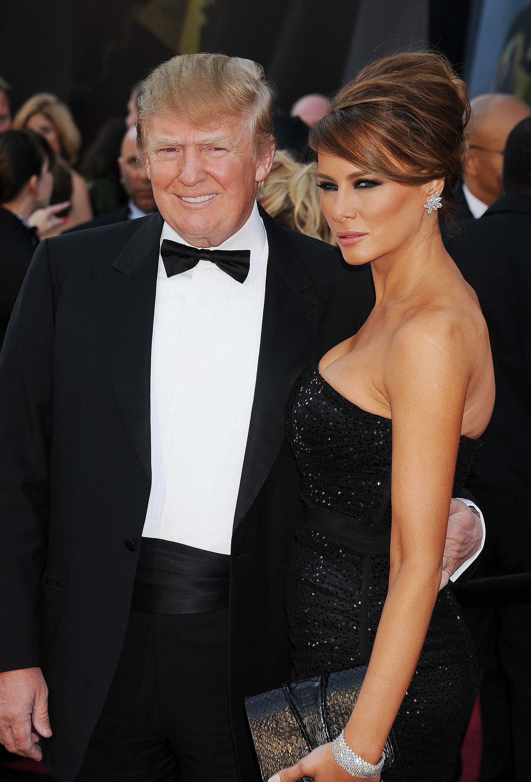 HOLLYWOOD, CA - FEBRUARY 27: Donald Trump and wife Melania Trump arrive at the 83rd Annual Academy Awards held at the Kodak Theatre on February 27, 2011 in Hollywood, California. (Photo by Jeffrey Mayer/WireImage)