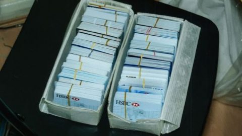 A megtalált kártyák - Kép: Metropoltan Police