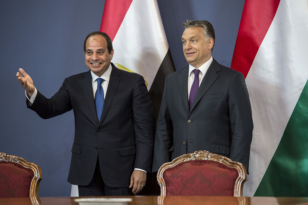 Abdel Fattah el-Sisi, Orbán Viktor (Fotó: Getty Images Hungary / Anadolu Agency)