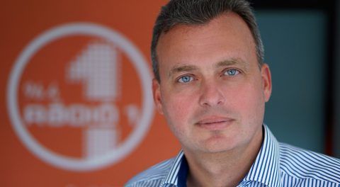 Hauk Zoltán, a Rádió 1 kereskedelmi igazgatója, a Best FM-et működtető Kredit Holding Kft. új ügyvezetője. Fotó: Rádió 1 / 24. hu (archív)