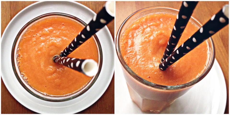 Gyömbéres répa-alma smoothie. Fotó: Kardamom