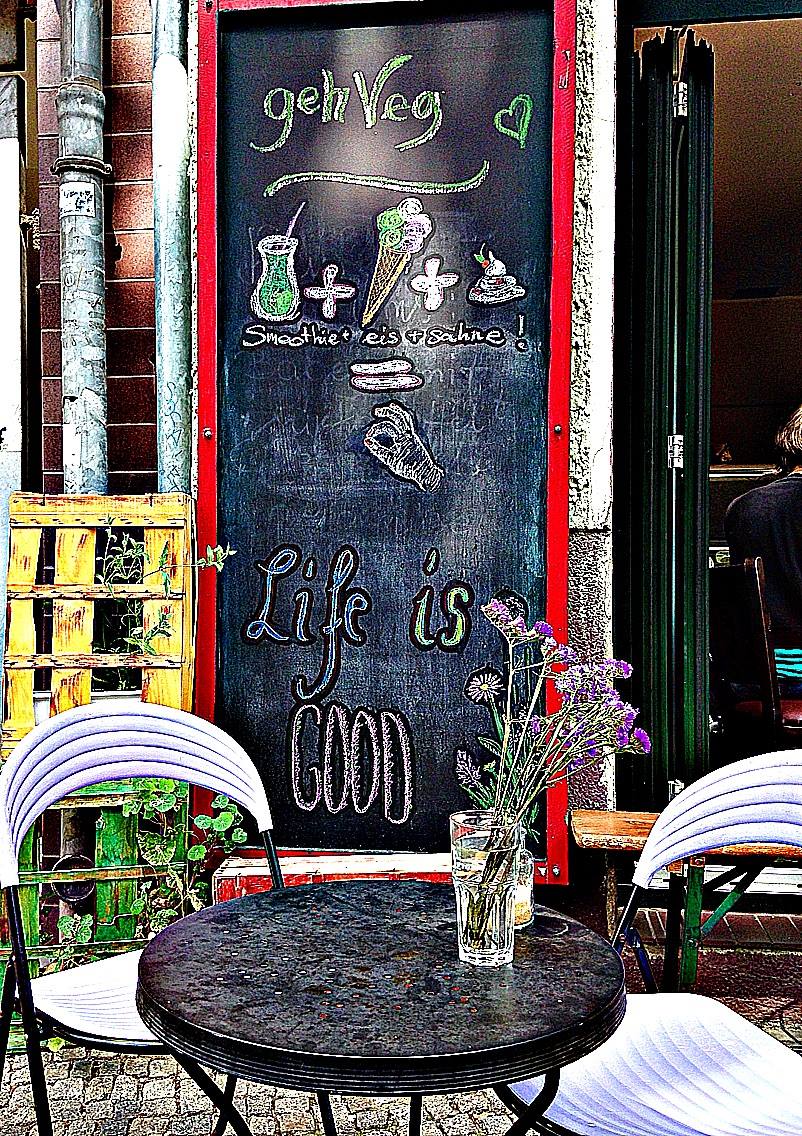 2015 júliusa, Geh Veg! vegán kávézó, Berlin. Fotó: Kardamom