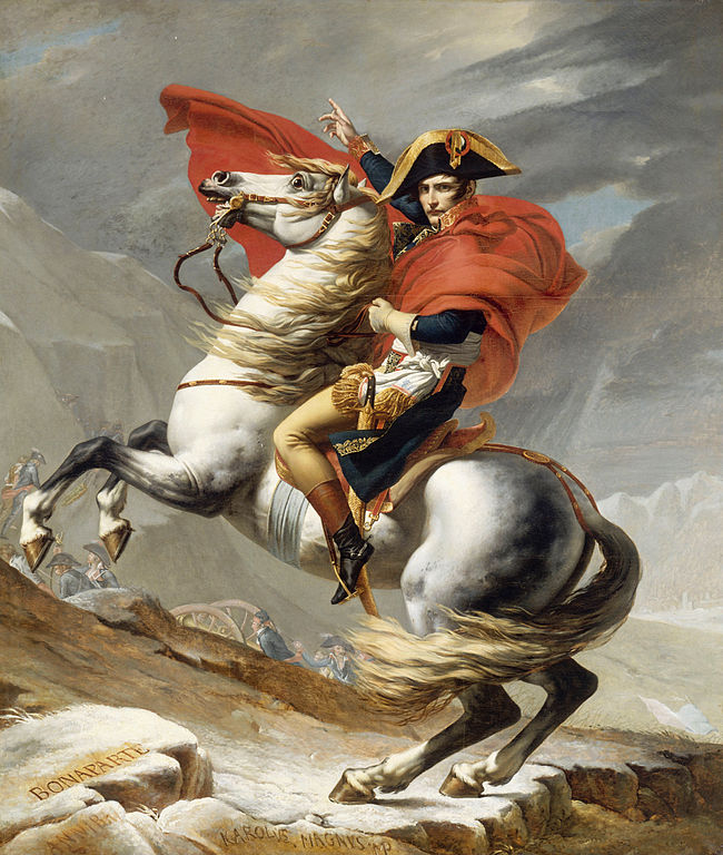Jacques-Louis David: Napóleon átkel az Alpokon, 1801