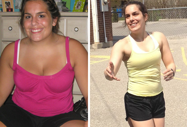 Jazmine Fedora, 25 éves, négy év alatt 22 kilót adott le.