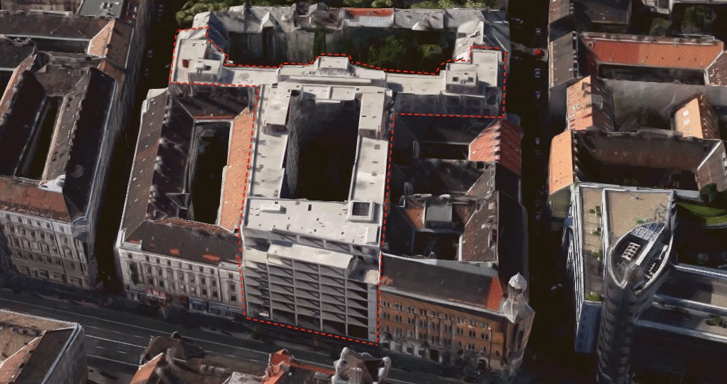 Az épület a Google Maps 2014 júniusi