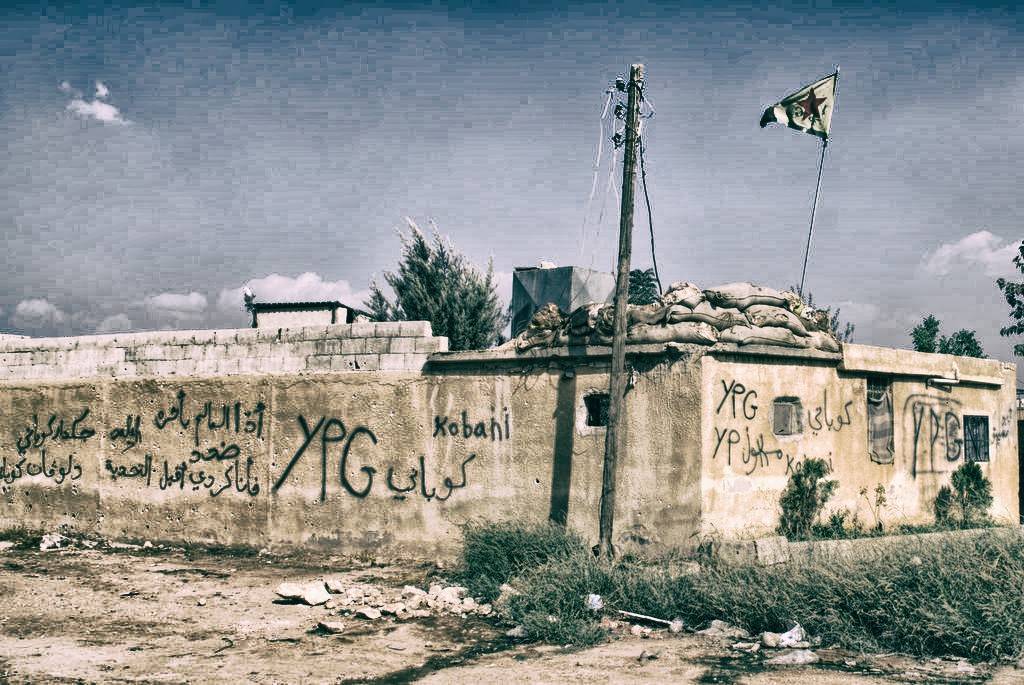 YPG állás Kobaniban 2015-ben. Fotó: Jászberényi Sándor