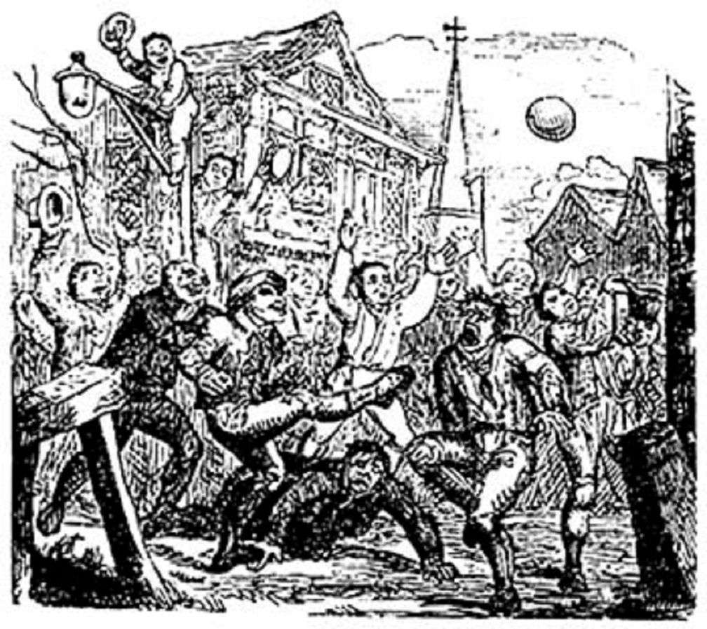 Labdarúgás a középkorban Kép: Wikipédia