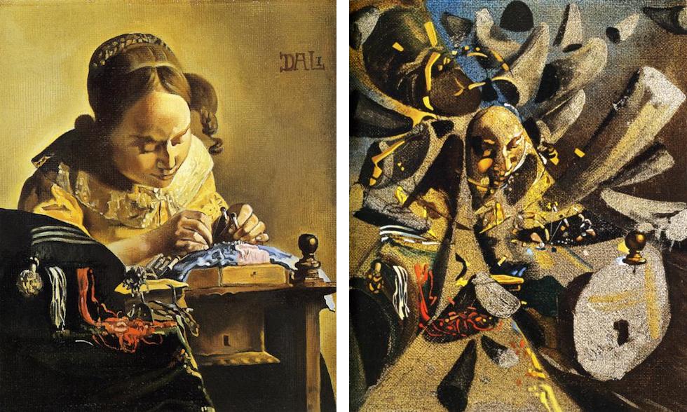 Dalí egy későbbi Vermeer-másolata, valamint a szarvtanulmány