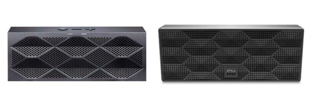 Balról a Jawbone Mini Jambox, jobbról a Mi Speaker Box.