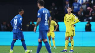 Cristiano Ronaldo fintorog az al-Hilal elleni meccsen.