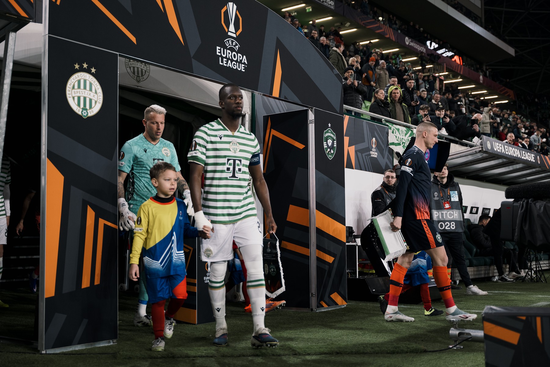 Gróf Dávid és Ibrahim Cissé a Ludogorec elleni meccsen.