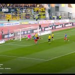 Varga Barnabás fejesgól Volosz AEK görög bajnokság