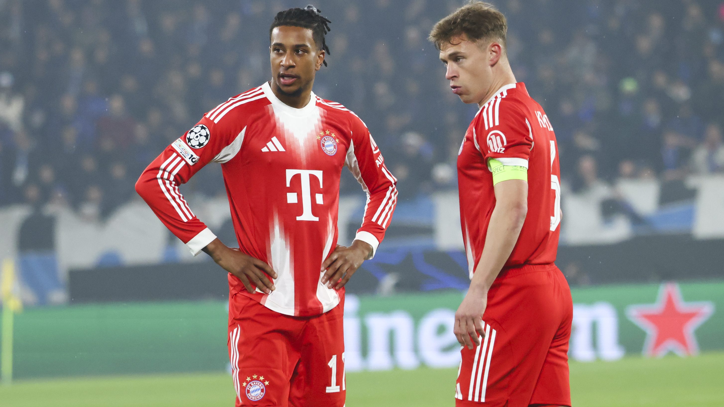 Michael Olise (balra) és Joshua Kimmich az Atalanta ellen.