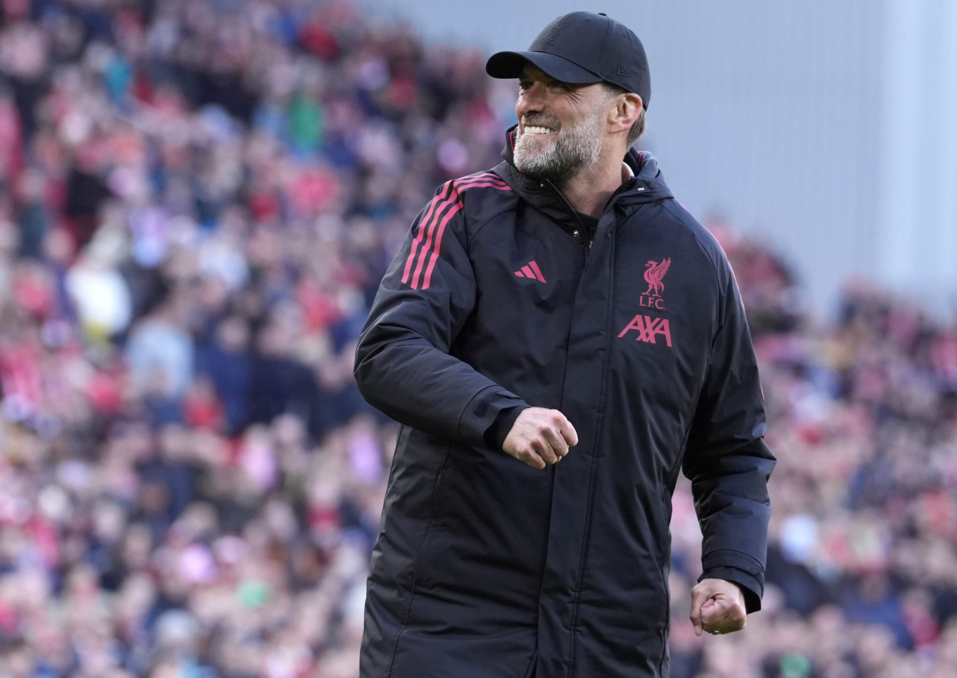 Jürgen Klopp az Anfielden.