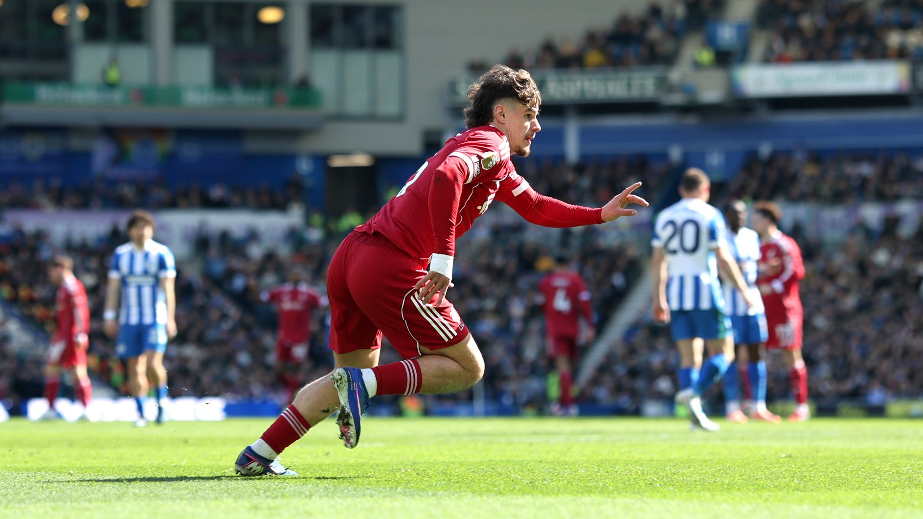 Kerkez Milos a Brighton elleni bajnokin.